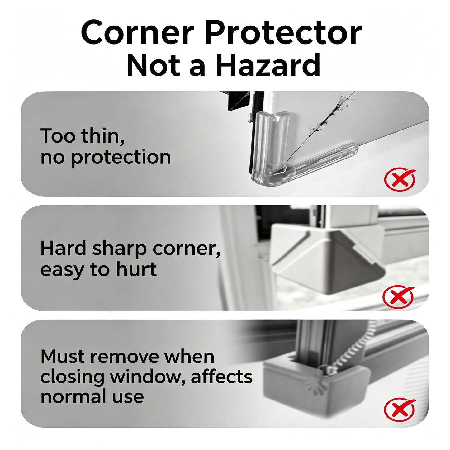 Nursery Window Corner Guard Soft Corner Bumper