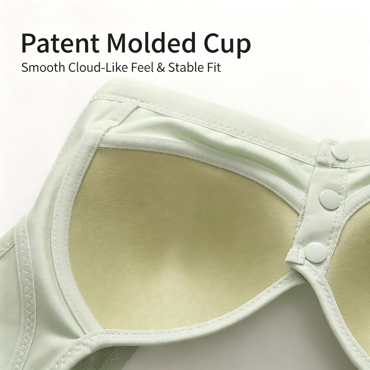 Breathable Padded Bras Front Closure Wireless Push Up Bralette