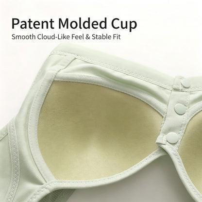 Breathable Padded Bras Front Closure Wireless Push Up Bralette