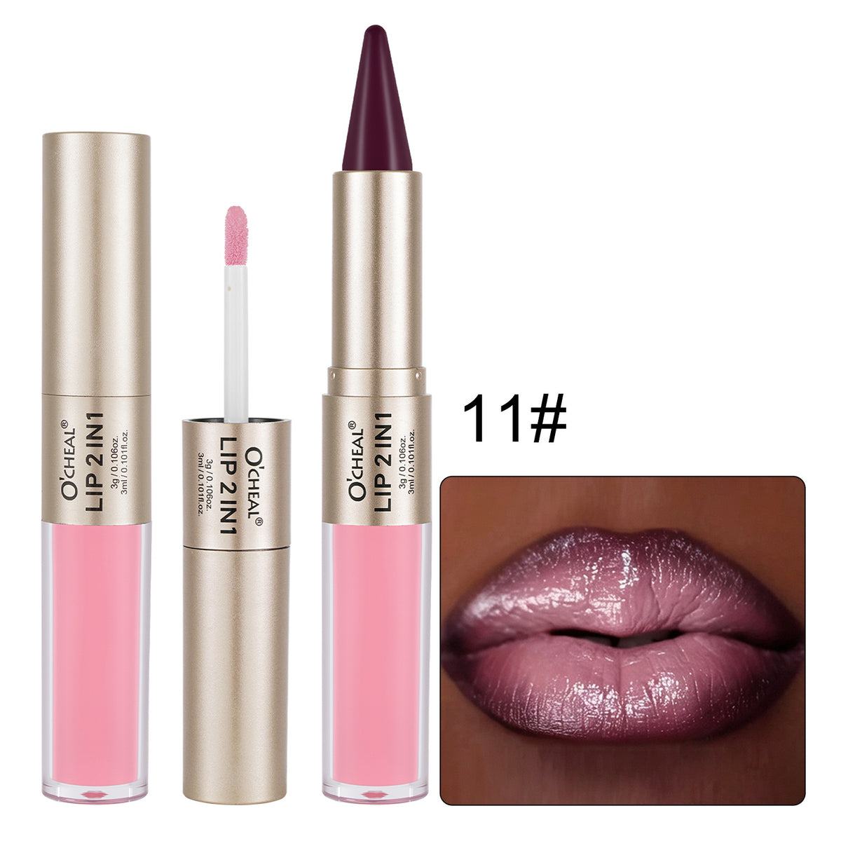 2-in-1 Double-Ended Matte Lip Liner & Lip Gloss Duo