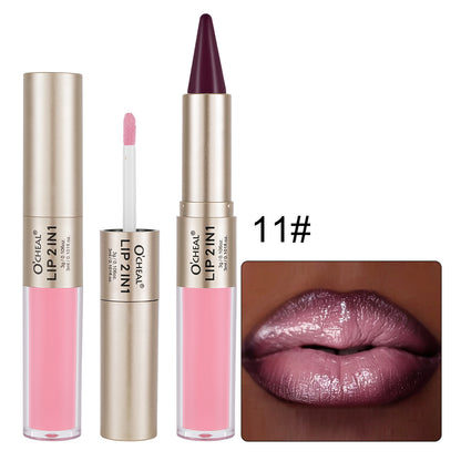 2-in-1 Double-Ended Matte Lip Liner & Lip Gloss Duo