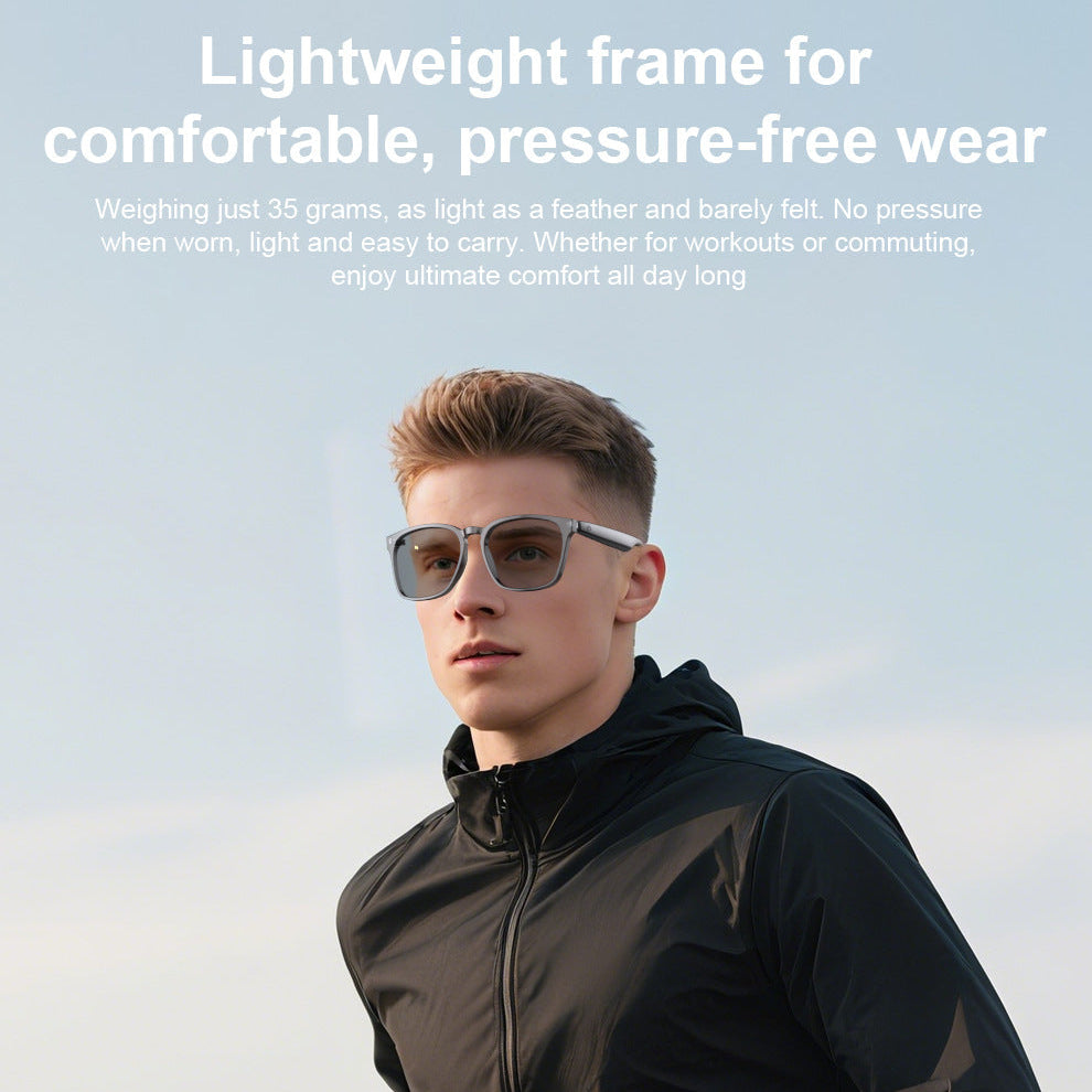 AI Translation Smart Glasses – Photochromic, Multifunctional, Bluetooth-Enabled