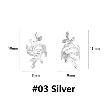 Silver Aluminum Dreadlock Cuffs, Adjustable Hair Rings for Braids