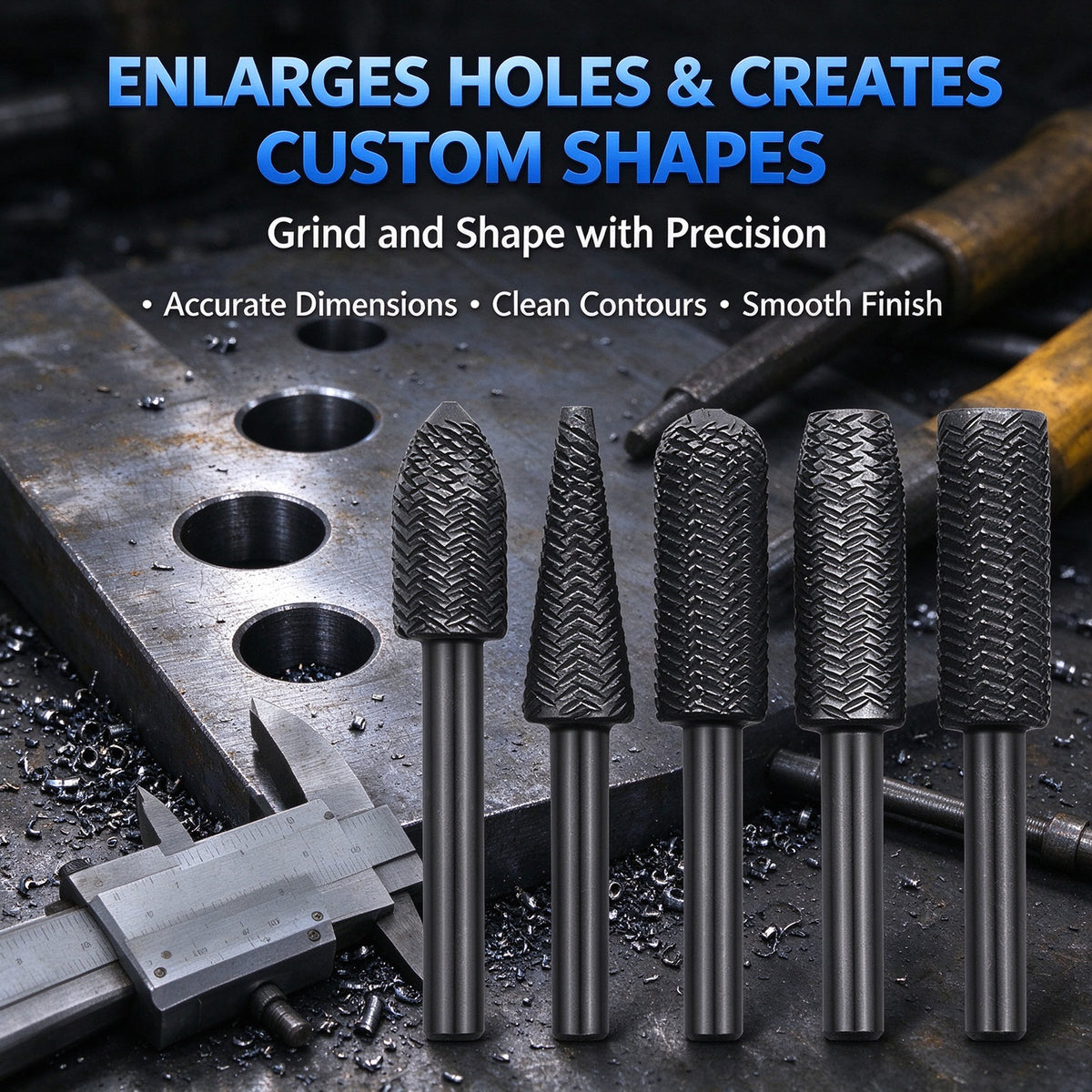 5 PCS Woodworking Twist Drill Bits