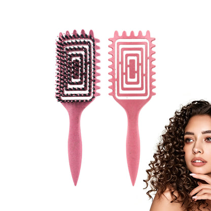 Curly Hair Brush with Soft Bristles Detangling Tangled Glides