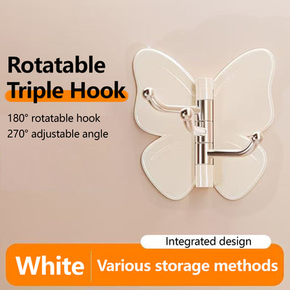 3-Hook Butterfly Decorative Hanger Suitable for Any Place