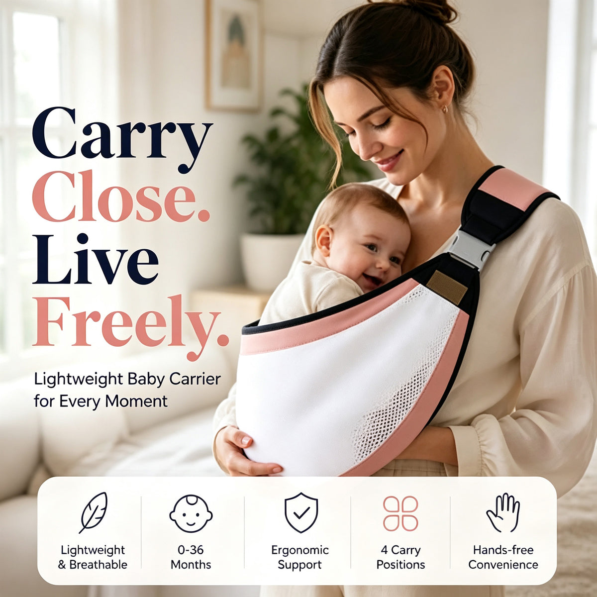 4-in-1 Breathable Carrier