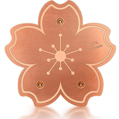2 Pcs Copper Bird Bath Cleaner Disc – Flower Shaped Pure Copper Plate for Outdoor Bird Baths & Water Bowls