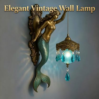Vintage Mermaid Wall Lamp