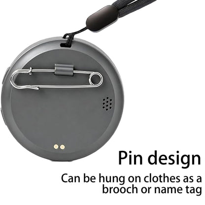 Digital Badge Pin Display with 1.8'' IPS Touch Screen – Custom Photo Slideshow & GIF Display via Bluetooth