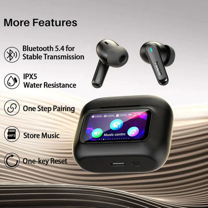 Wireless Bluetooth Headphones - Touchscreen ANC HiFi Sound Quality Headphones