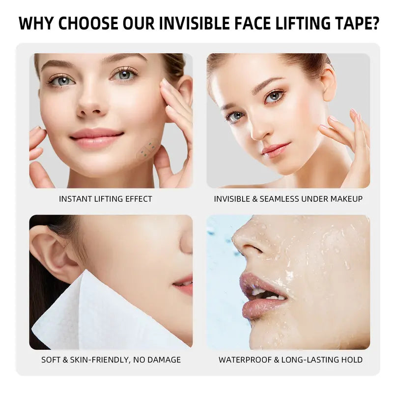 120 Pcs Invisible Face Lifting Tape Instant V-Line Stickers