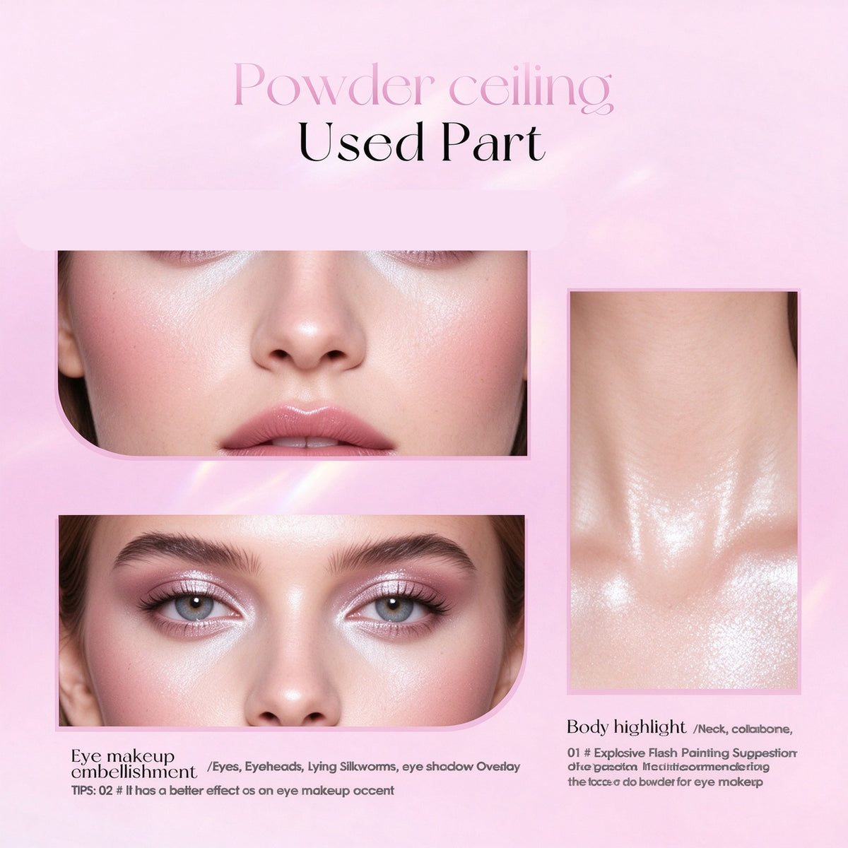 Waterproof Metallic Glow Cream Highlight for Face & Body