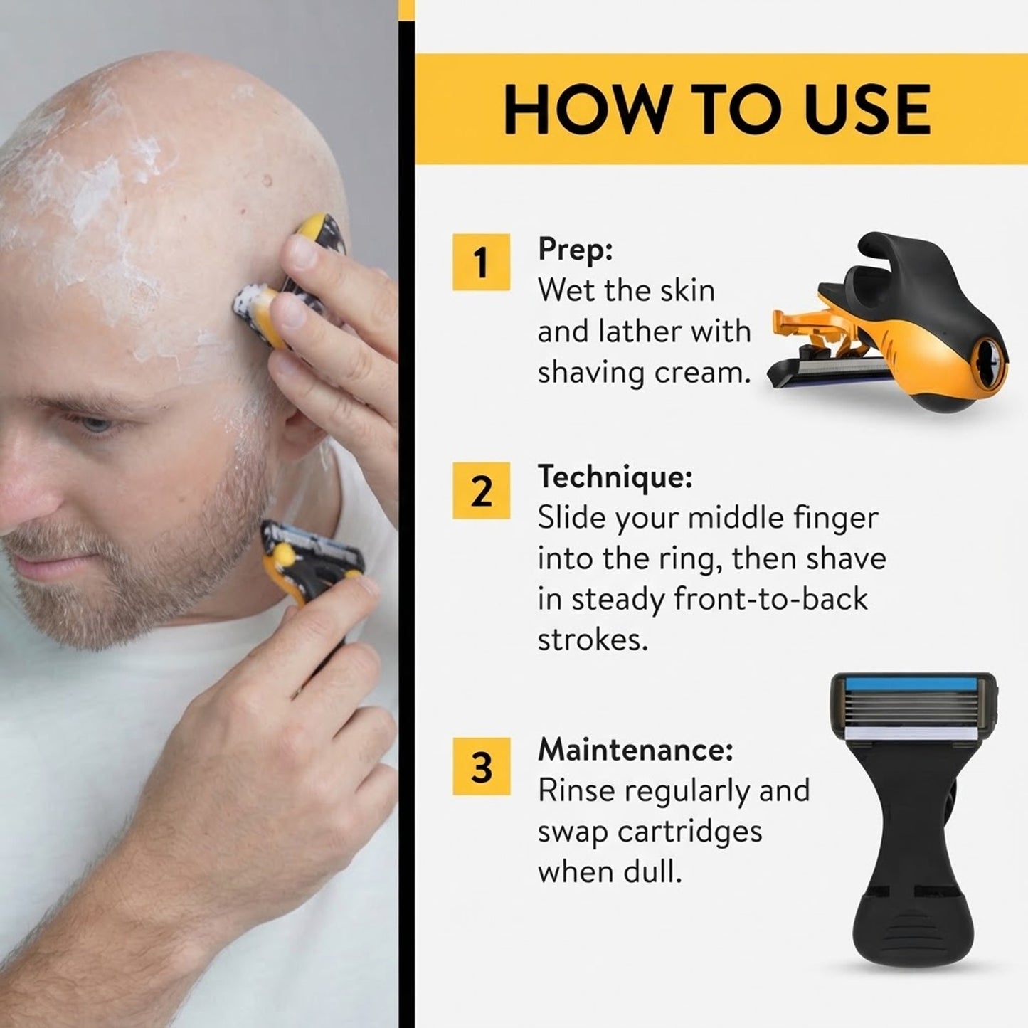 Sports Car-Style Portable Hair Clipper – Men's Head And Scalp Shaver