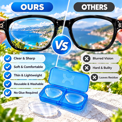 Stick-On Lenses for Glasses