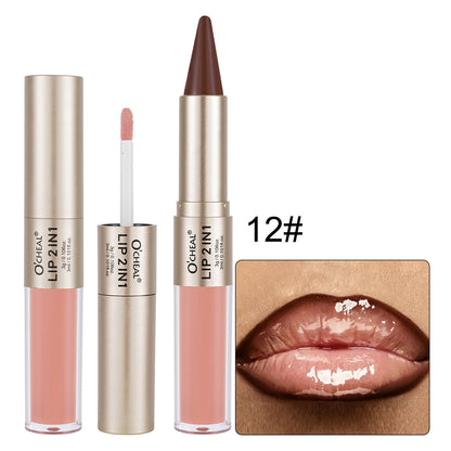 2-in-1 Double-Ended Matte Lip Liner & Lip Gloss Duo