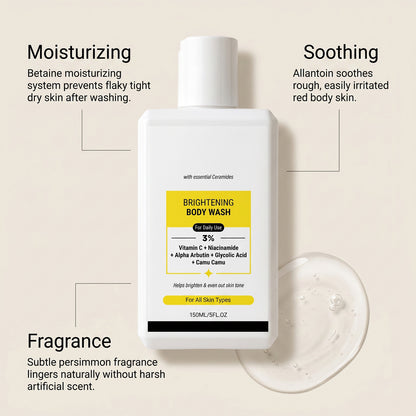 Glowing Skin VC Bodywash | Helps to Reduce Fades Dark Spots, Evens out Skin Tone