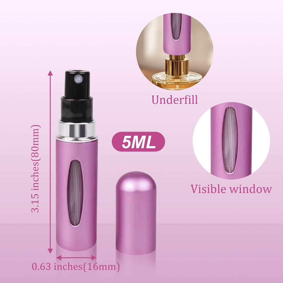 5ml Mini Portable Spray Bottles for Travel Accessories
