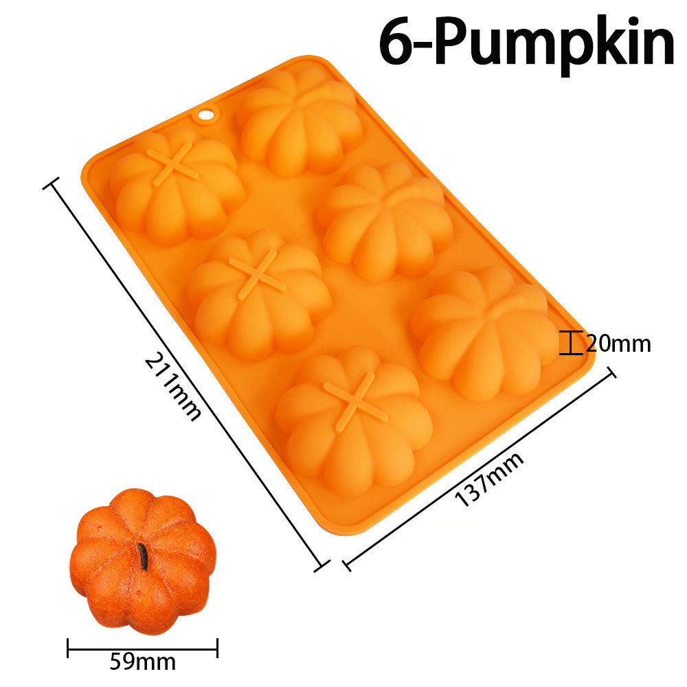 Skull-Shaped Baking Mold - 6/10 Cavity Halloween Baking Mold