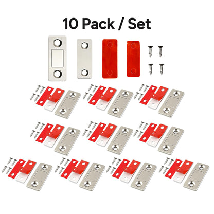 10 Pack Ultra Thin Magnetic Latch Easy to Install Cabinet Magnets