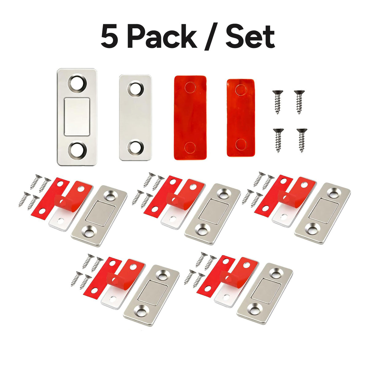 10 Pack Ultra Thin Magnetic Latch Easy to Install Cabinet Magnets