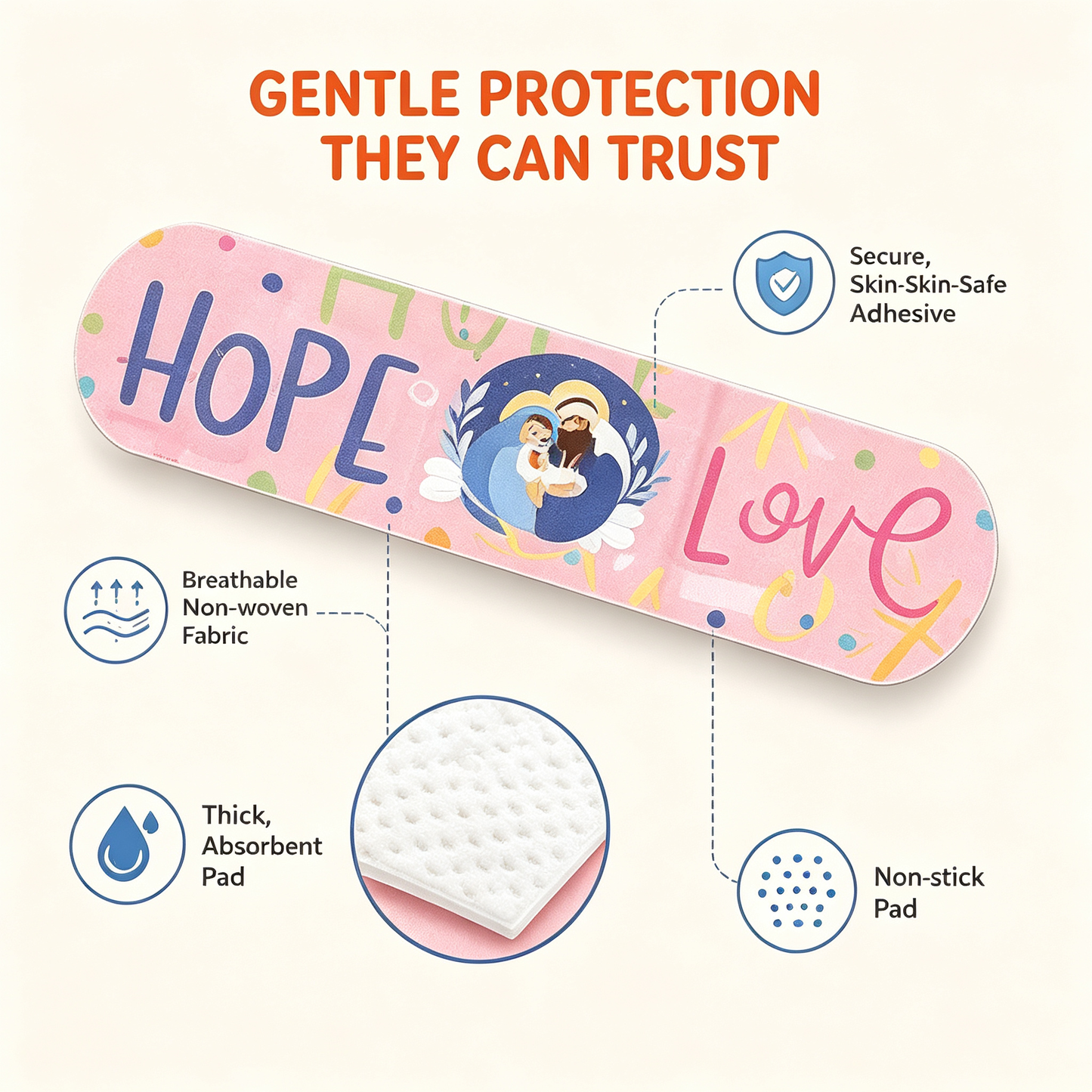 Jesus Heals Bandages for Kids
