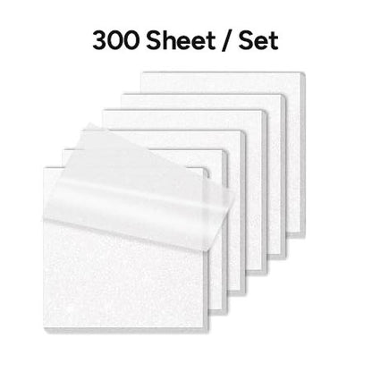 Frosted See-Through Glittered Reusable Sticky Notes,  300-Sheet