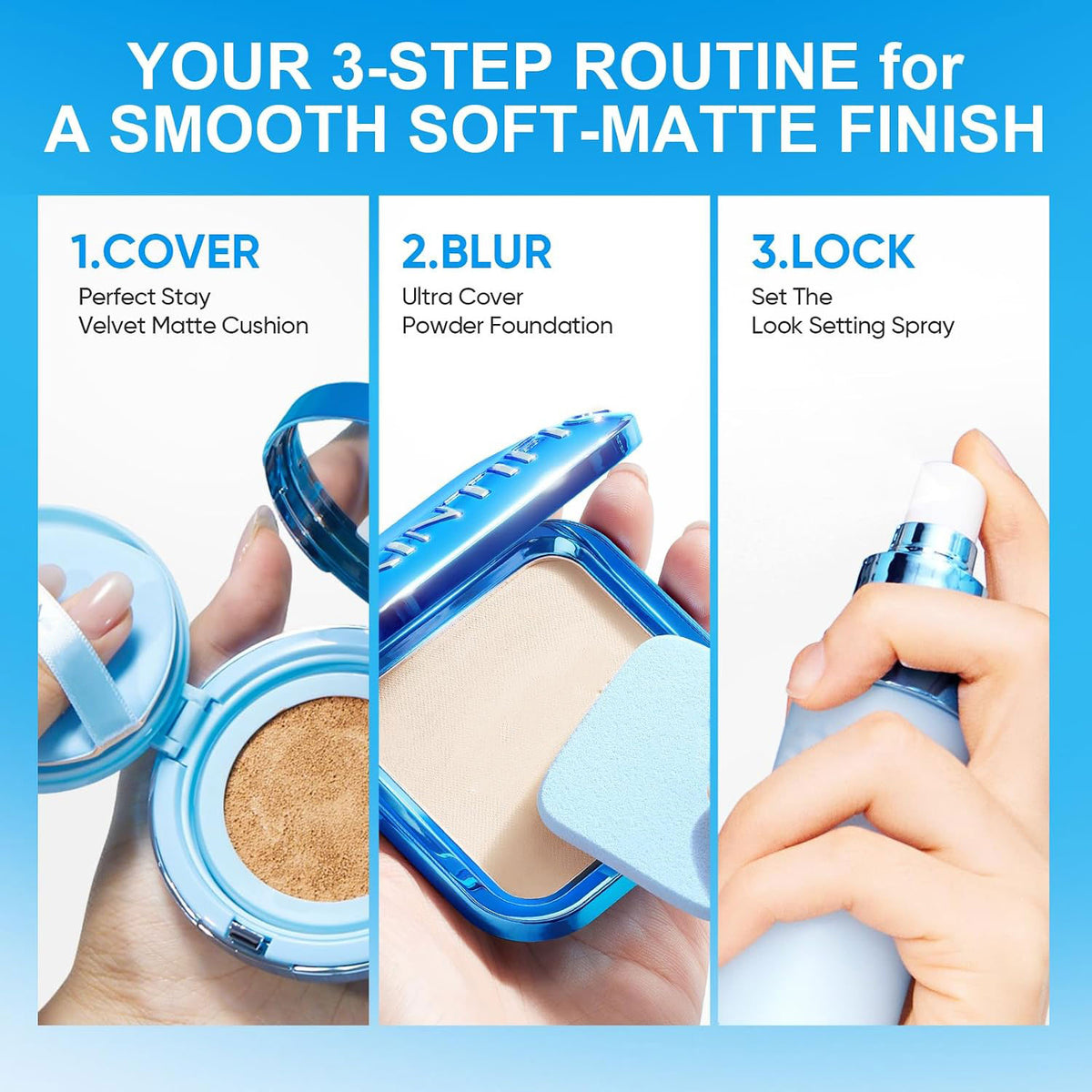Ultra Cover Powder Foundation, Soft-Focus Complex Intelli, Oil Control