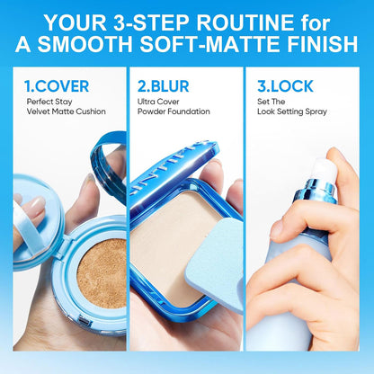 Ultra Cover Powder Foundation, Soft-Focus Complex Intelli, Oil Control