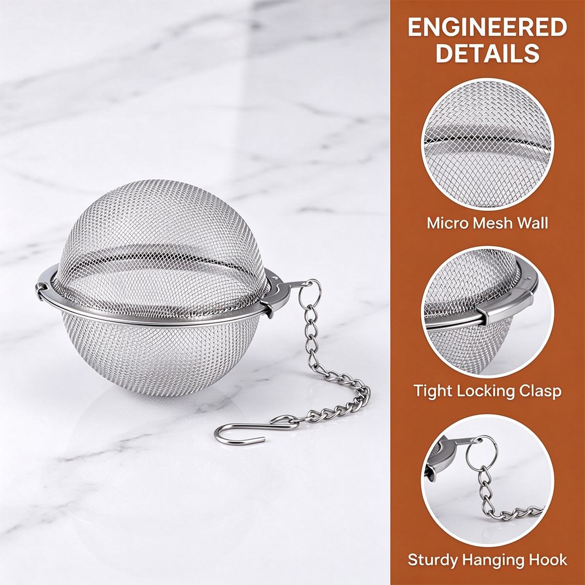 304 Stainless Steel Tea Ball Tea Holder