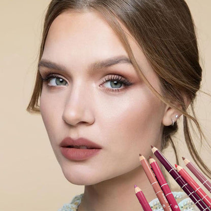 6-Color Matte Lip Liner Set | Long-Lasting & Waterproof