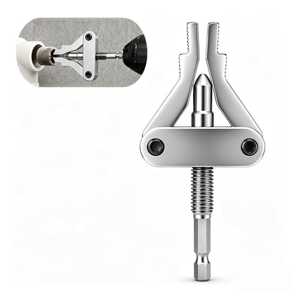 Universal Pipe Thread Remover Compatible with Power Drill & Ratchet