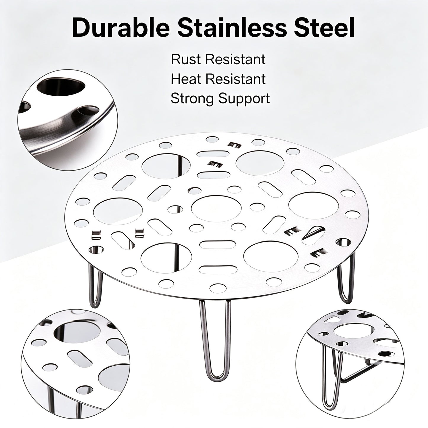 Steaming Rack Stainless Steel Telescopic