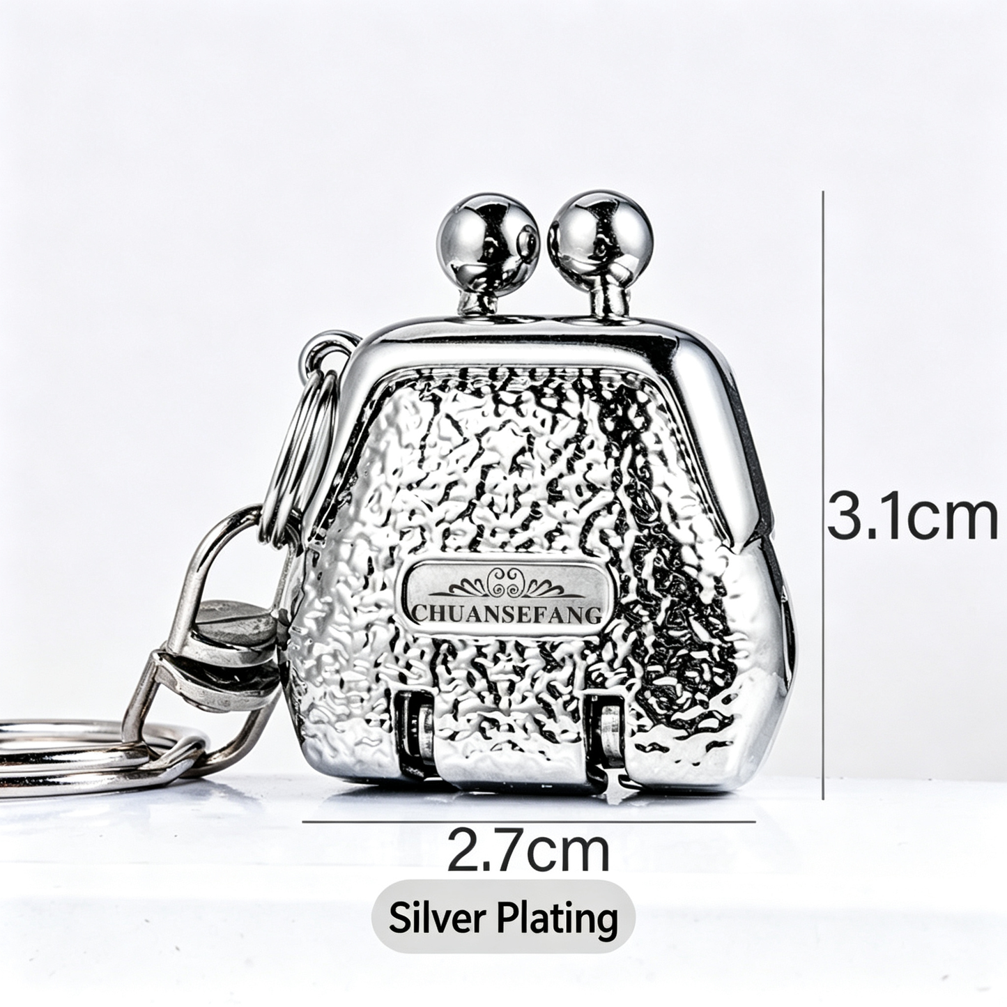 Mini Stainless Steel Nail Clipper Keychain – Portable Wallet-Style