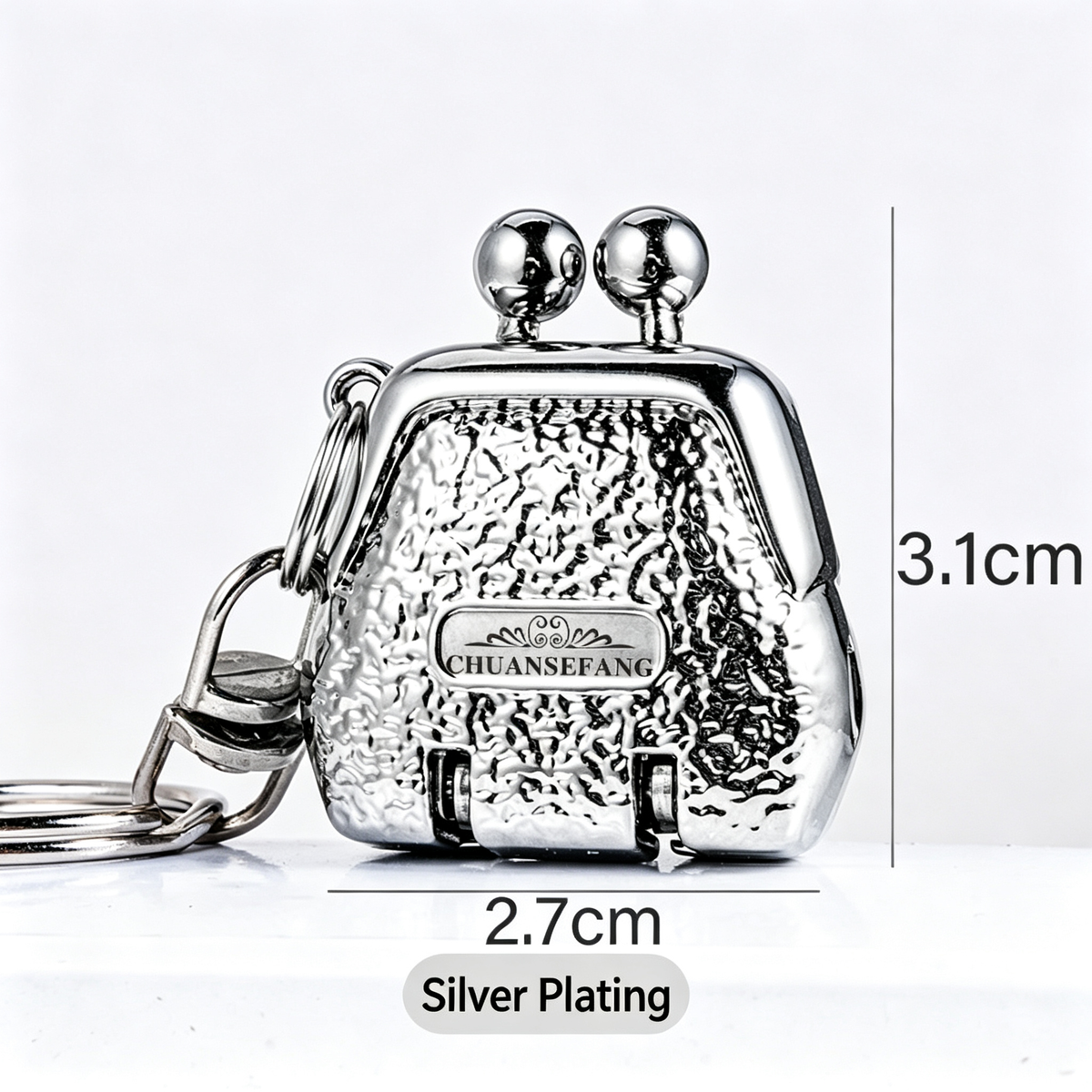 Mini Stainless Steel Nail Clipper Keychain – Portable Wallet-Style