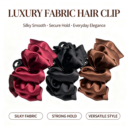 3 Pack / Set Satin Voluminous Claw Clips