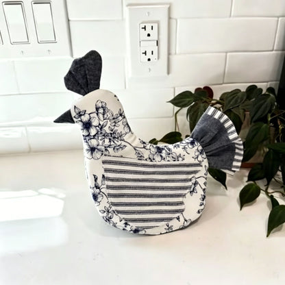 Handmade Quilted Chicken Oven Mitt