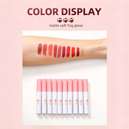Creative Cigarette-Box-Style Matte Velvet Lipstick Set