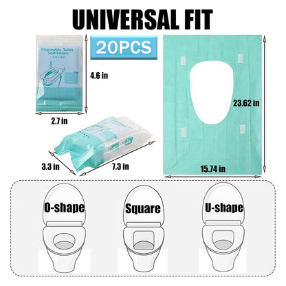 2 Packs /20 Sheets – Disposable Toilet Seat Covers