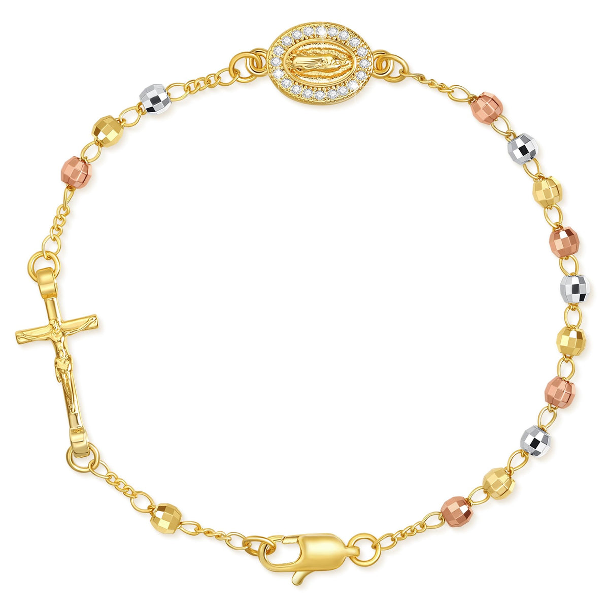 Catholic Crucifix Gifts Rosary Bracelet for Women