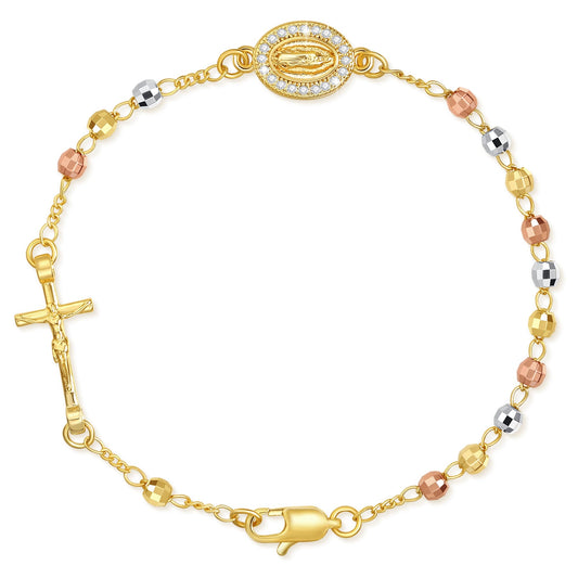 Catholic Crucifix Gifts Rosary Bracelet for Women