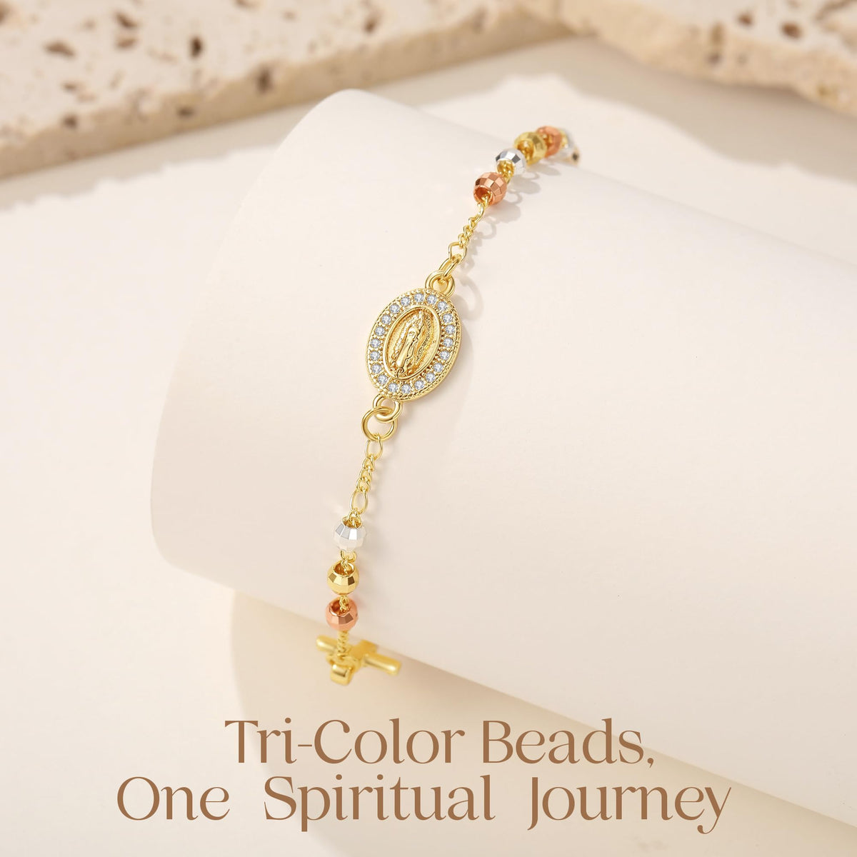 Catholic Crucifix Gifts Rosary Bracelet for Women