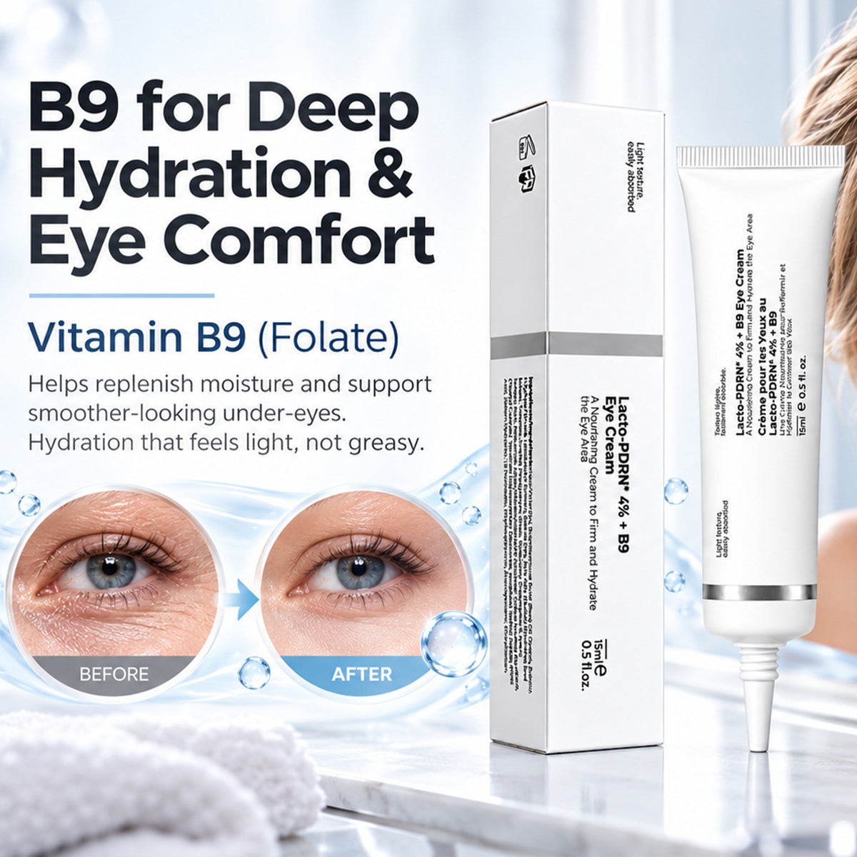 Lactic Acid Bacteria PDRN + B9 Eye Cream