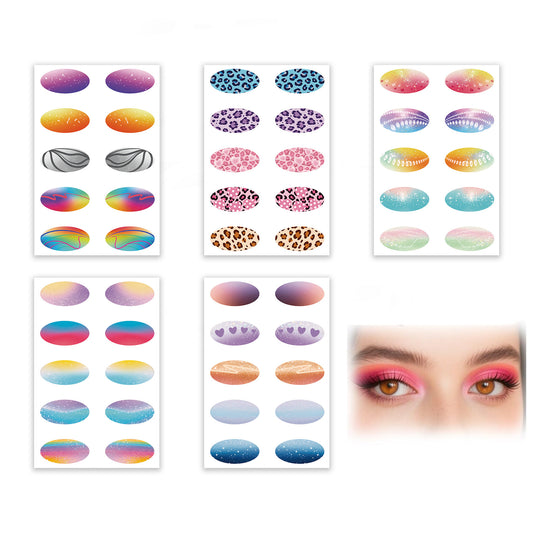 5 Pcs Waterproof Eyeshadow Stickers – Easy Eye Makeup Tape for Natural & Long-Lasting Eye Look