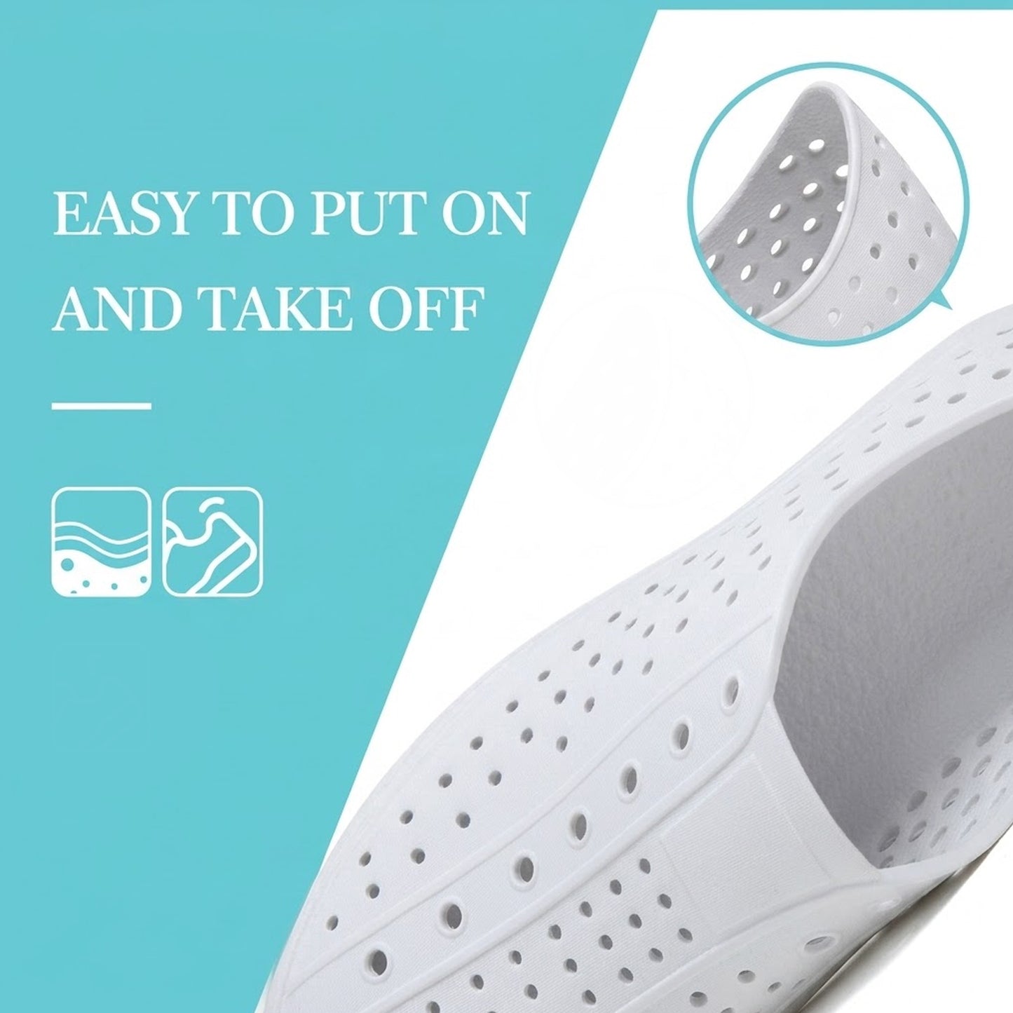 Men &Women Breathable Clogs Quick Dry Non-Slip Shoe Outdoor Beach Sandals