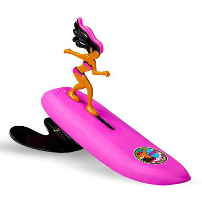 Wave Powered Mini-Surfer and Surfboard Toy