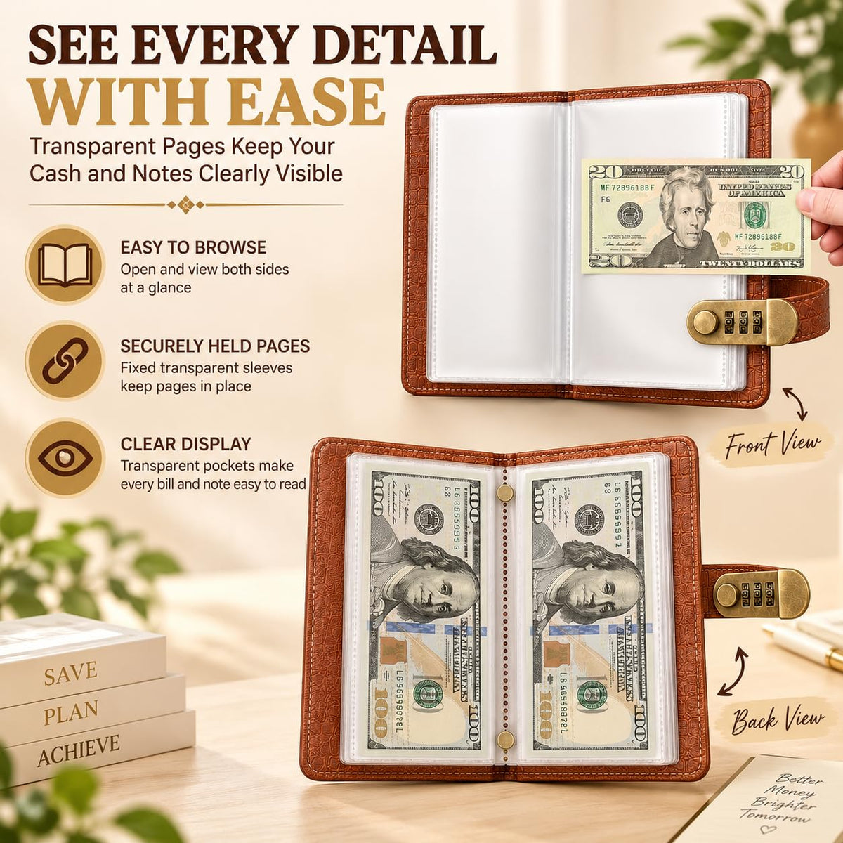 100 Lockable Savings Notebook