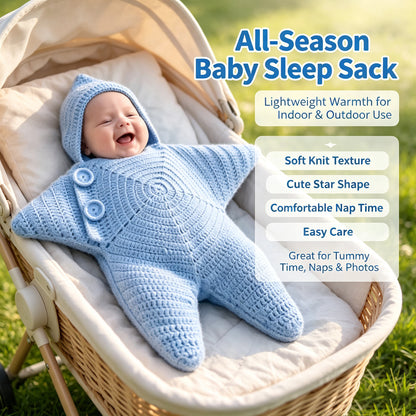 Star Shape Crochet Baby Sleep Sack