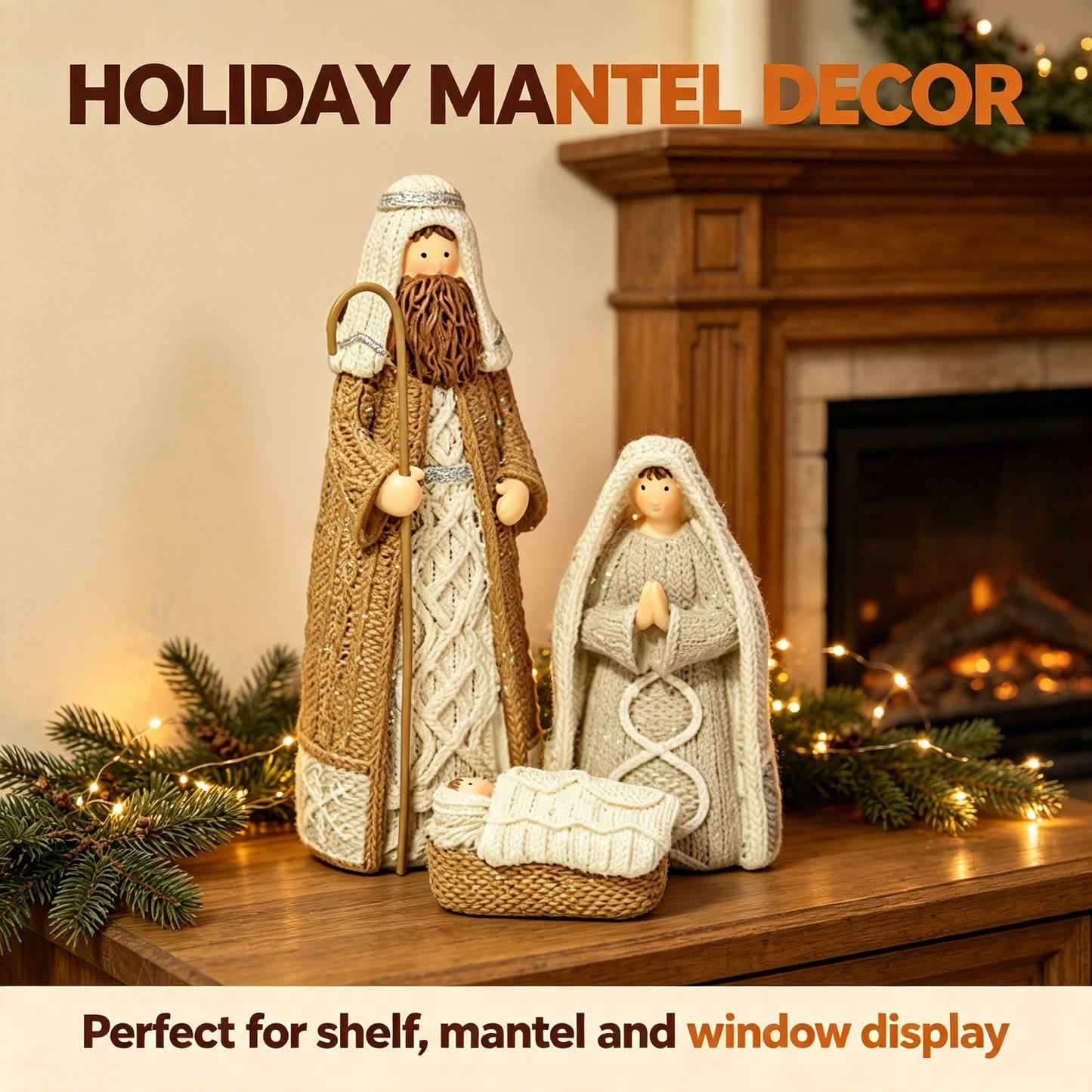 Nativity Scene Holy Family Figurine Set