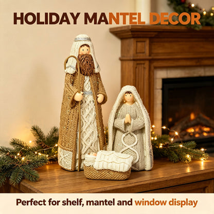Nativity Scene Holy Family Figurine Set